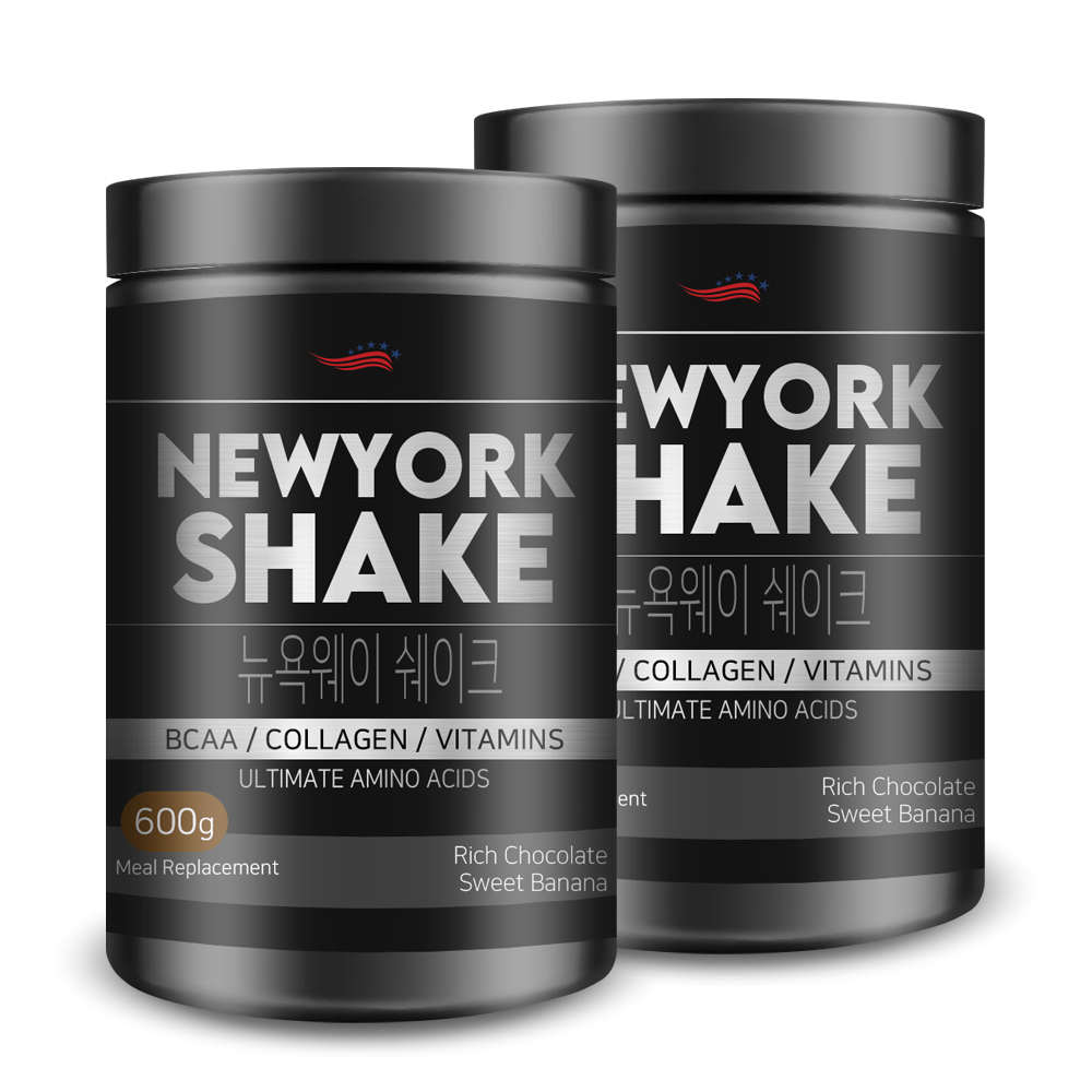 1+1 식사대용 단백질쉐이크 다이어트쉐이크 뉴욕웨이 쉐이크 초코바나나맛, 600g, 2개 30,900원