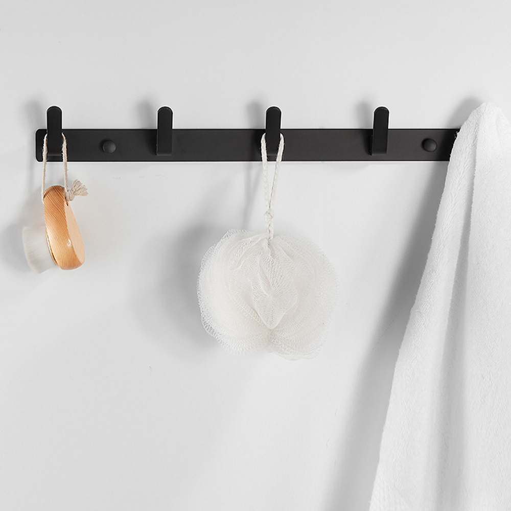 라라공방 모던 5구 후크 벽옷걸이, 블랙, 2개 12,600원