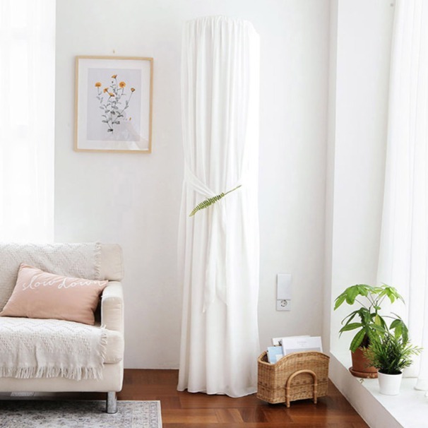 쁘리엘르 베일 쉬폰 삼중직 스판 에어컨커버 20,300원