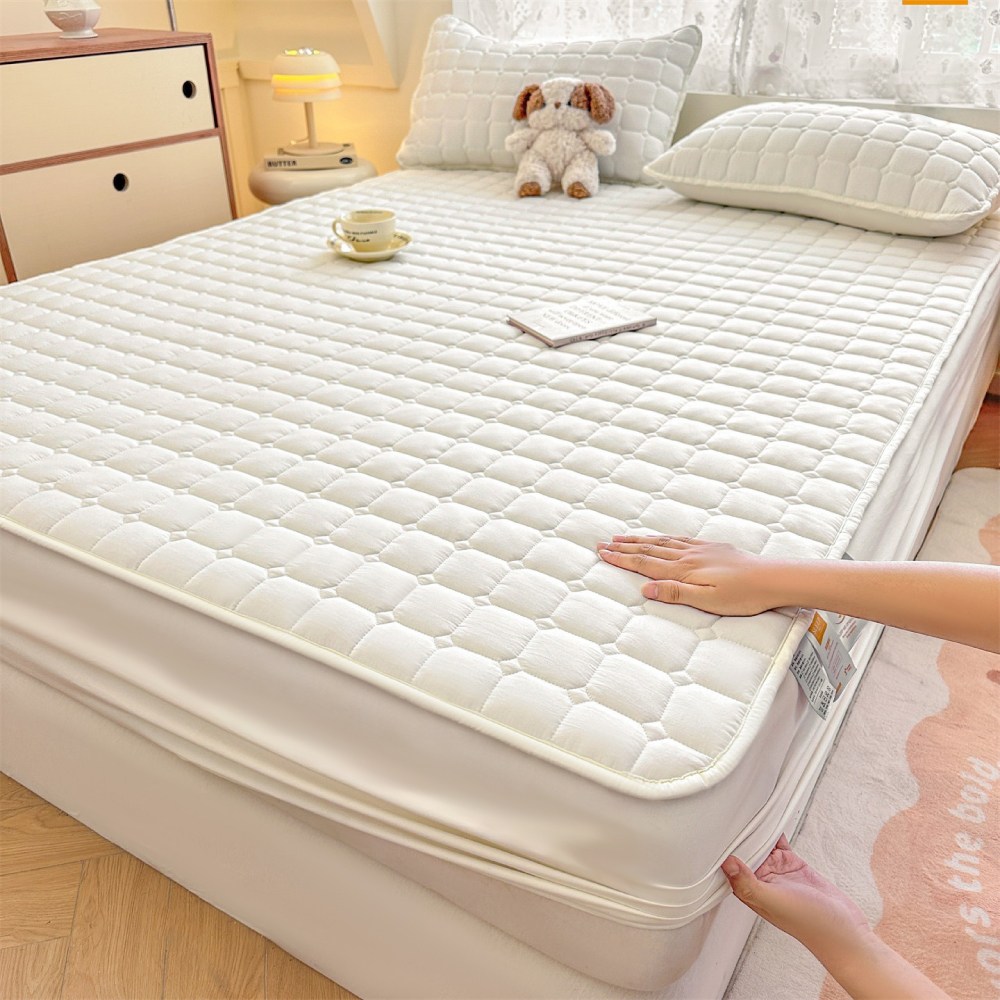 Tooliva 방수 누빔 매트리스 커버 항균 침대커버 퀸 킹 싱글 고정밴드 38,600원