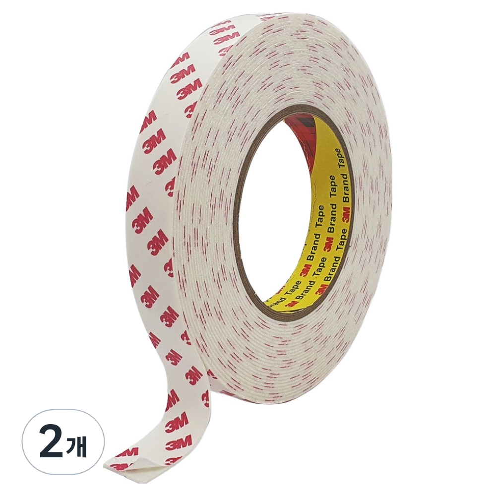 쓰리엠 폼 두꺼운 흰색 양면테이프 20mm x 10m, 2개 6,660원