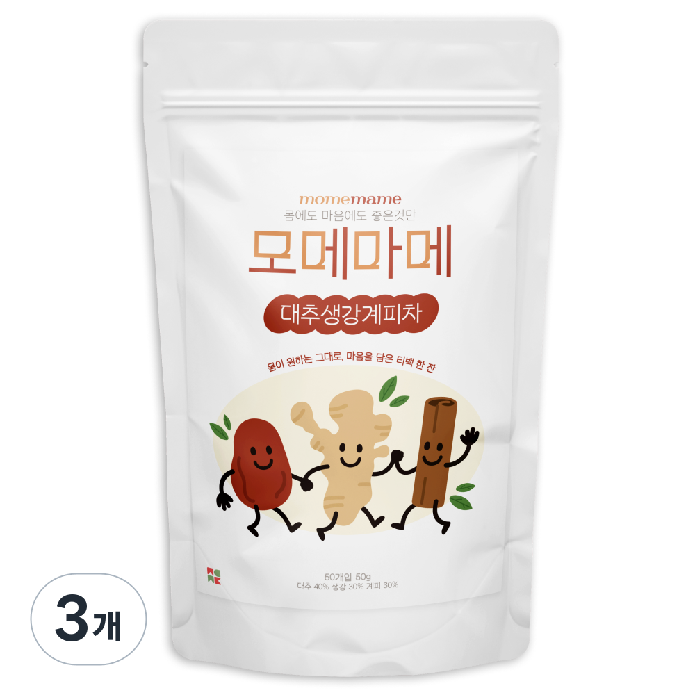 모메마메 국내산 대추 생강 계피차 삼각티백 마시는차 28,490원