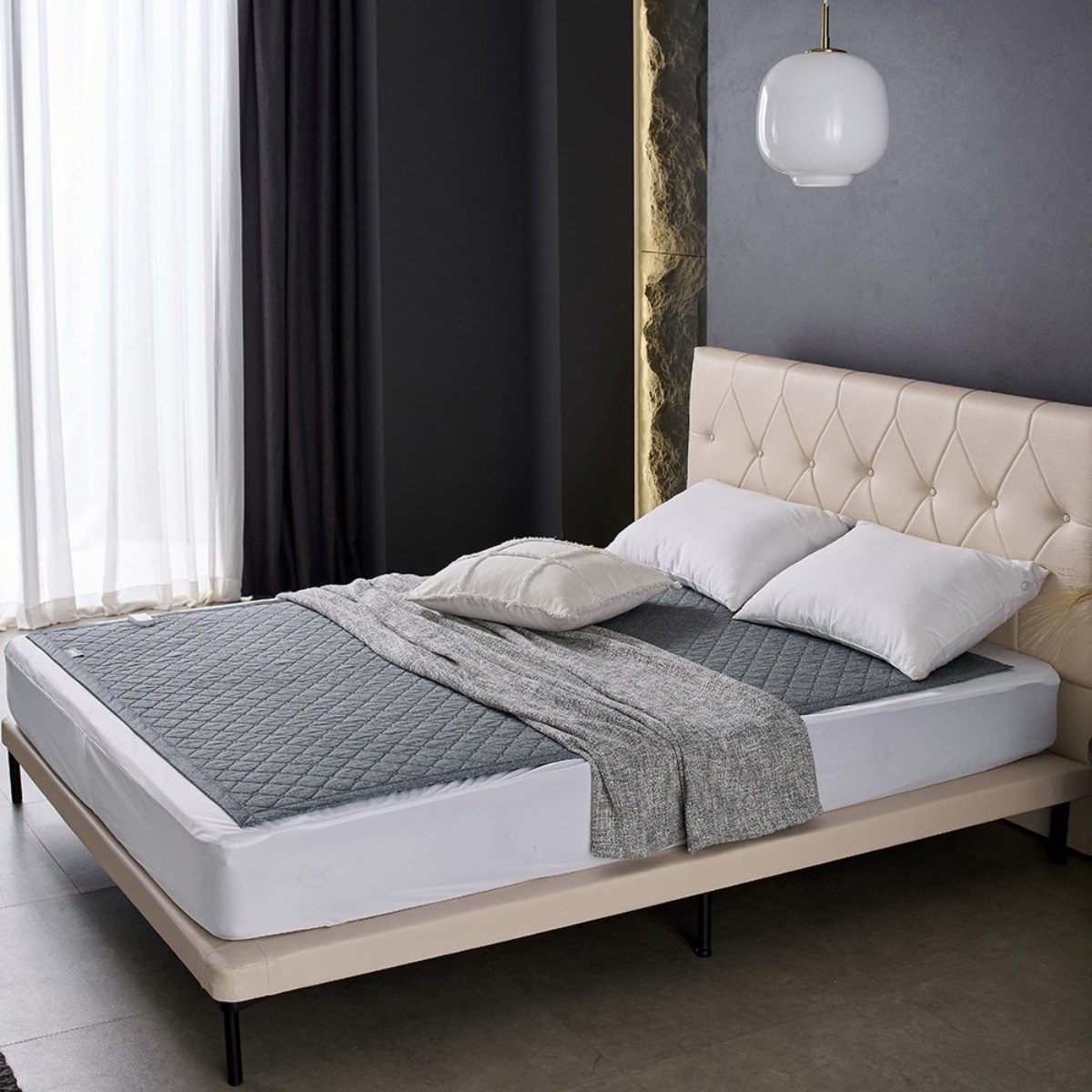 [26년형 따뜻한 꿀잠] 일월 전자파없는 워셔블 티티홈 탄소매트 카본매트 온열 전기매트 침대용 캠핑용, 싱글 90 x 180cm 86,300원