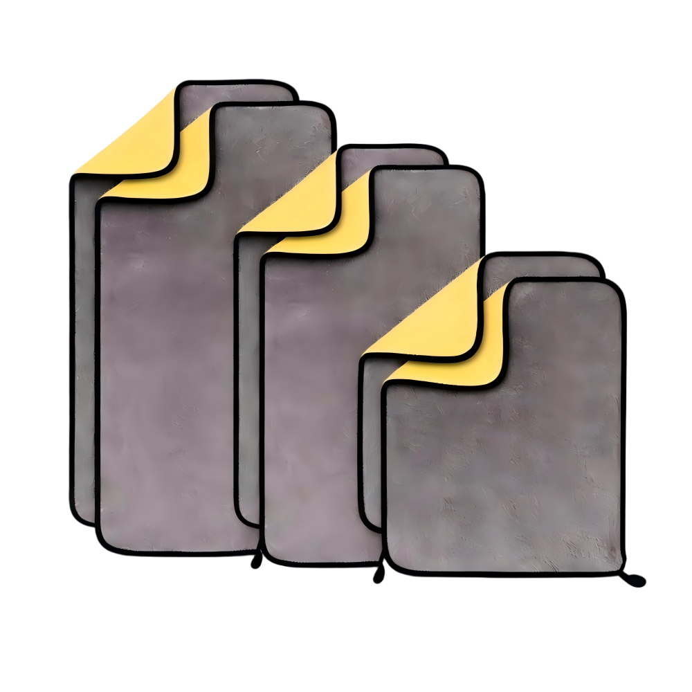 먼지없는 극세사 세차타월 세트 두툼한 드라잉타월 소형2p+중형2p+특대형2p, 1세트, 그레이 18,900원