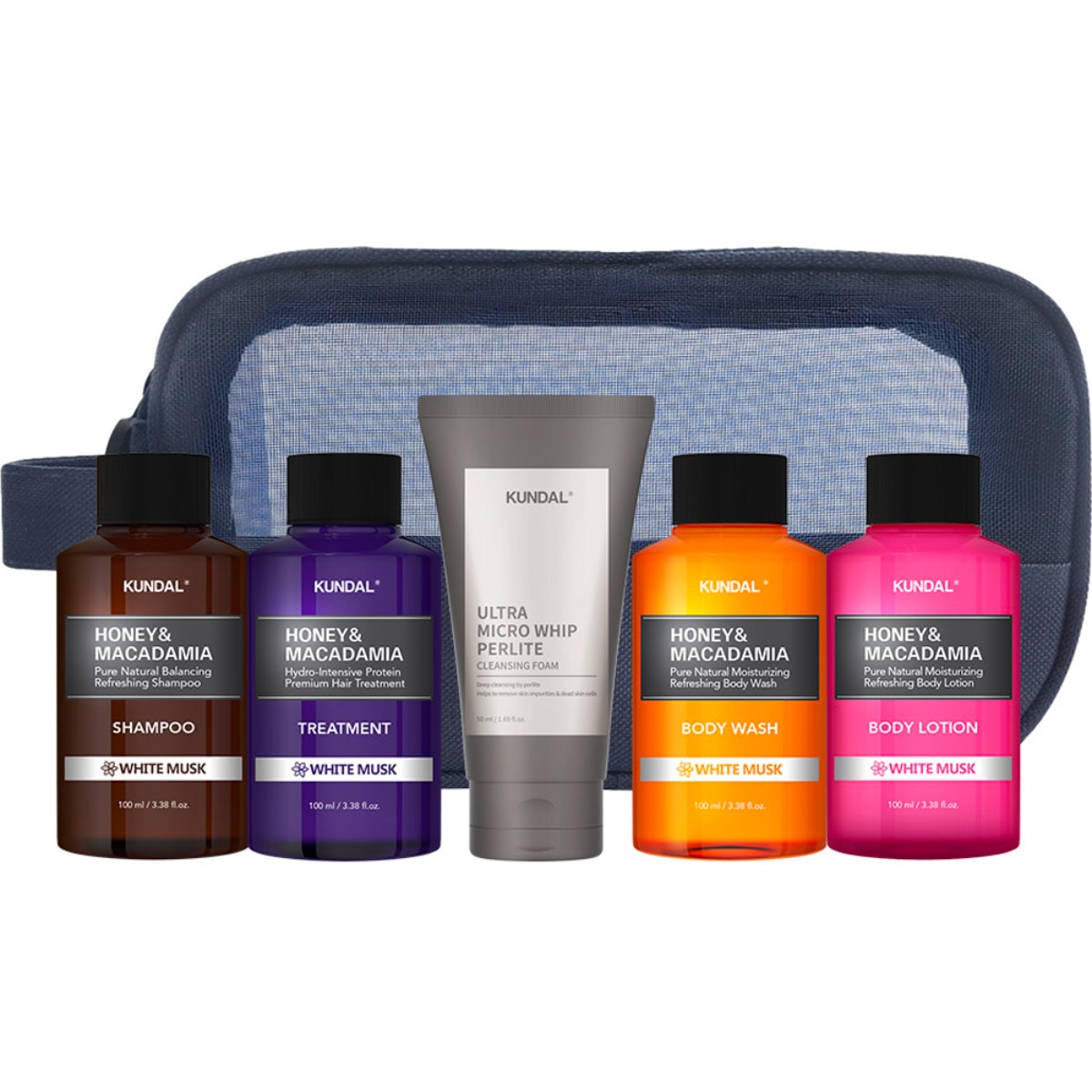 쿤달 여행용 5종 세트 B타입 클렌징폼 포함 화이트머스크향 15,900원