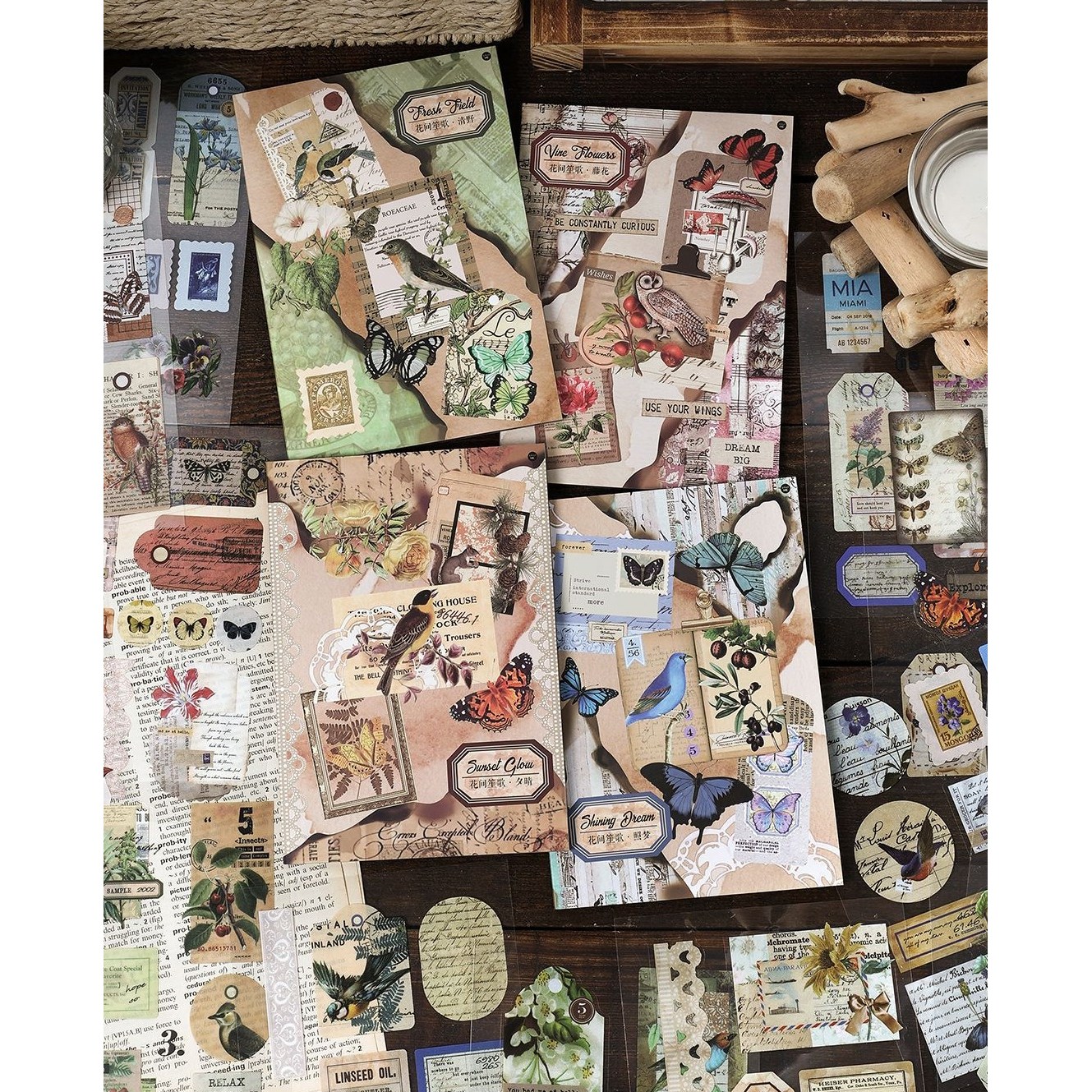 스티커북 세트 vol 108 다꾸 스티커 빈티지 포용 도무송 스크랩북 5,900원