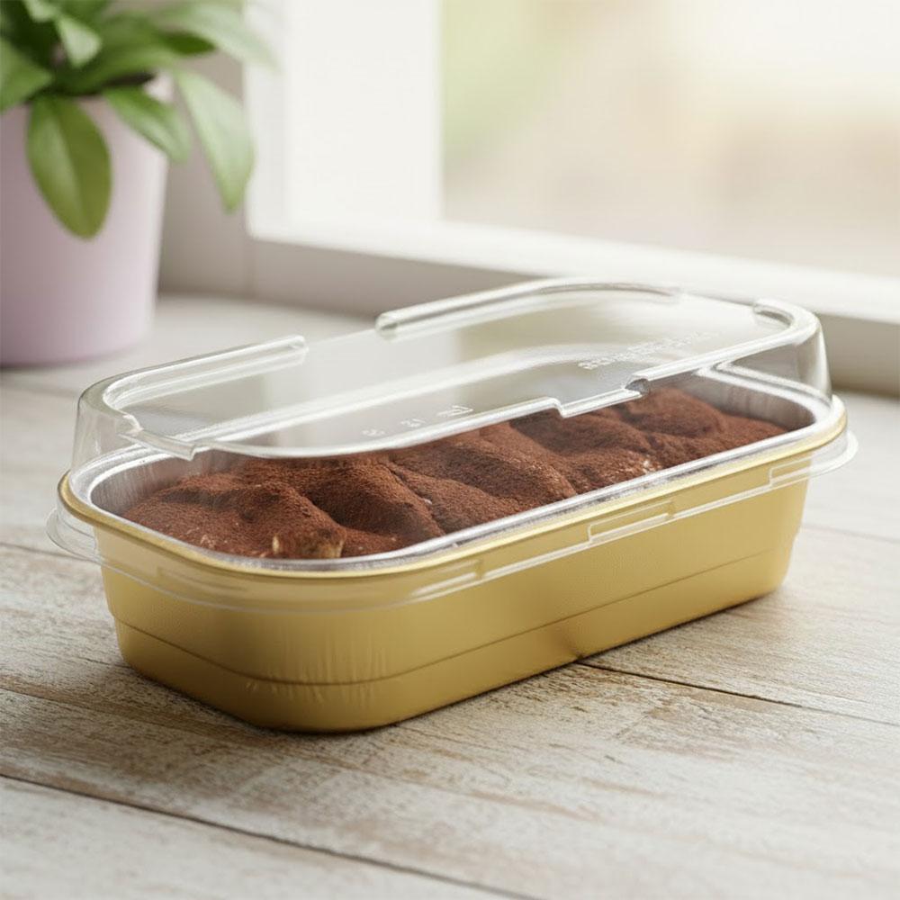 오븐 베이킹 알루미늄 포장용기 290ml 디저트 티라미수 케이스 AK290R_골드_뚜껑포함 37,000원