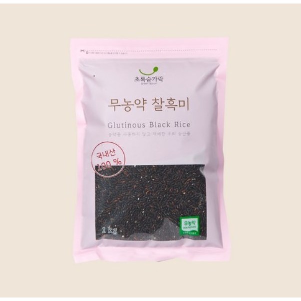 초록숟가락 무농약 찰흑미 49,900원