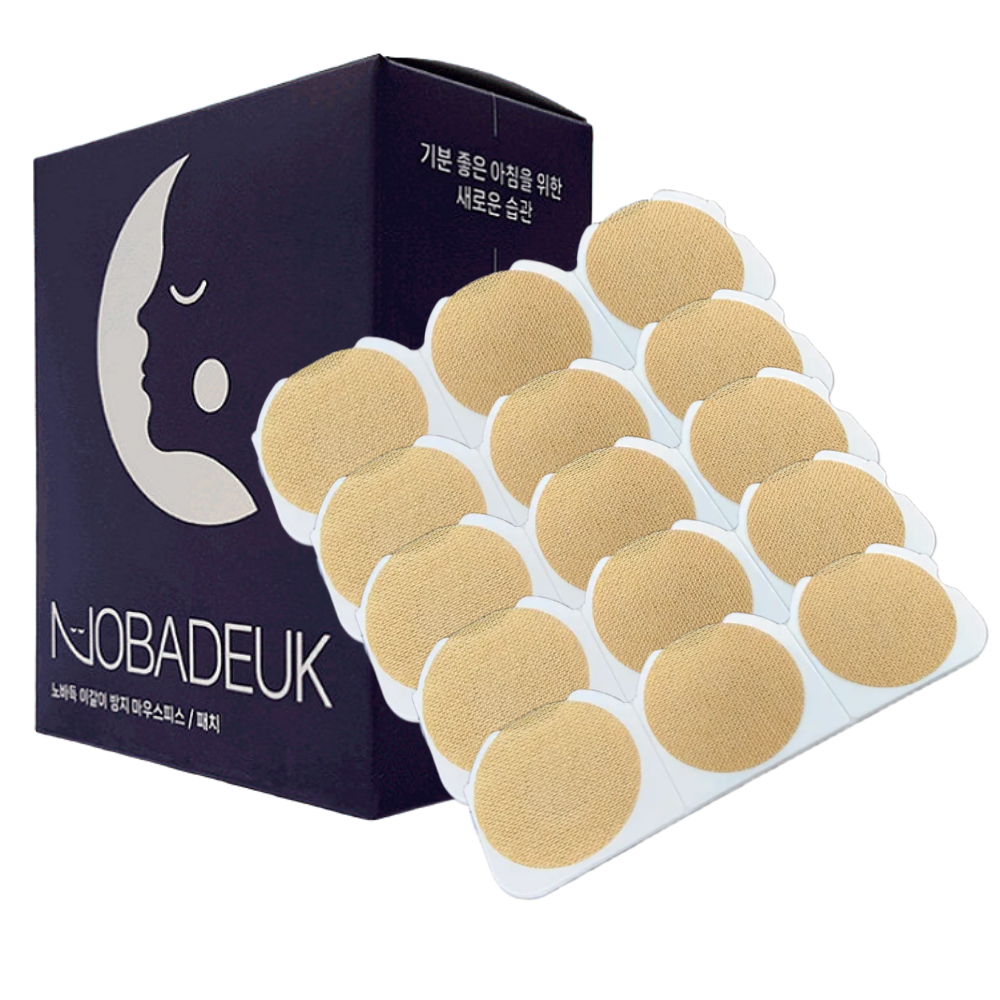 노바득 이갈이 방지 패치 턱근육 이완패치 잠잘때 수면용 사각턱, 30개 17,000원