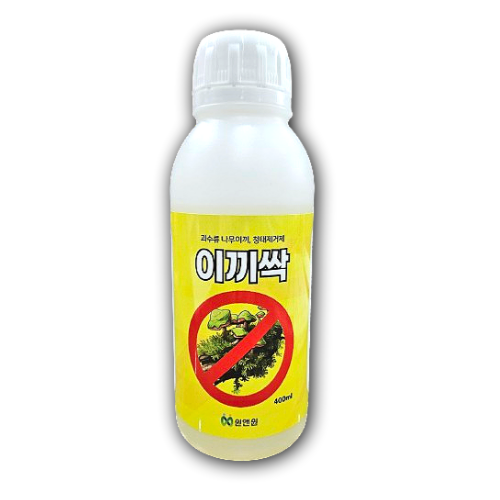 이끼싹 이끼제거제 과수류 산소 묘지 나무이끼 청태 제거 잔디 피해 400ml, 1개 19,000원