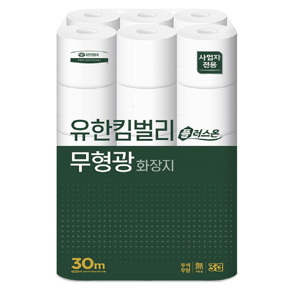 유한킴벌리 플러스온 무형광 3겹 화장지 15,900원