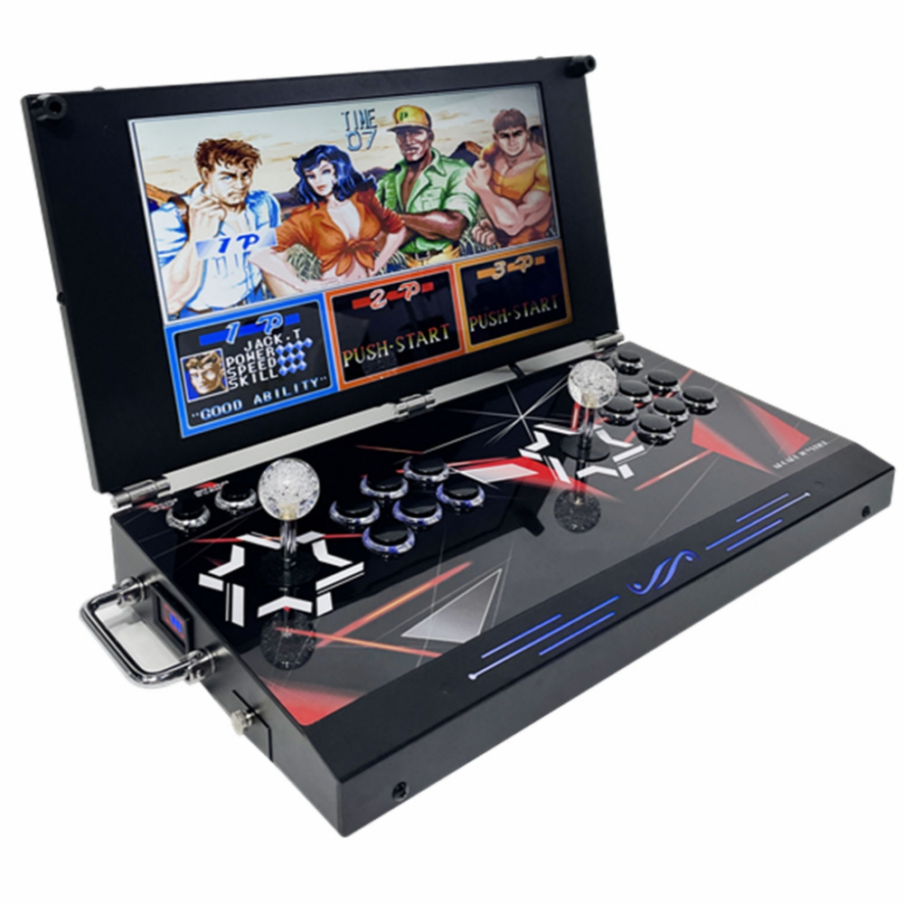 오락실 게임기 17인치 2인용 고전 게임 접이식 휴대용 콘솔 추억의 레트로 옛날, 플러그인 모델 10000 내장 게임 179,000원