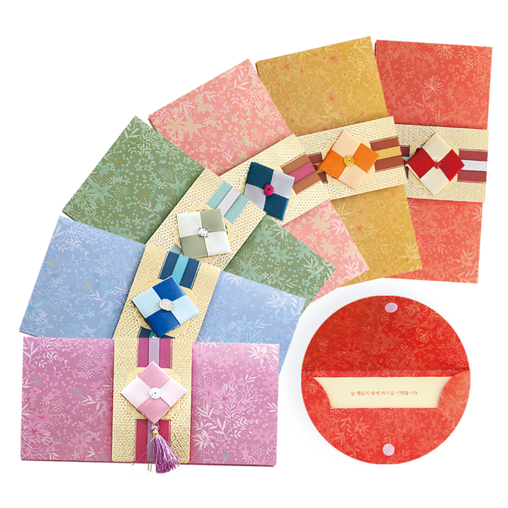 프롬앤투 전통 조각보 용돈 봉투 세트 B226 16,000원