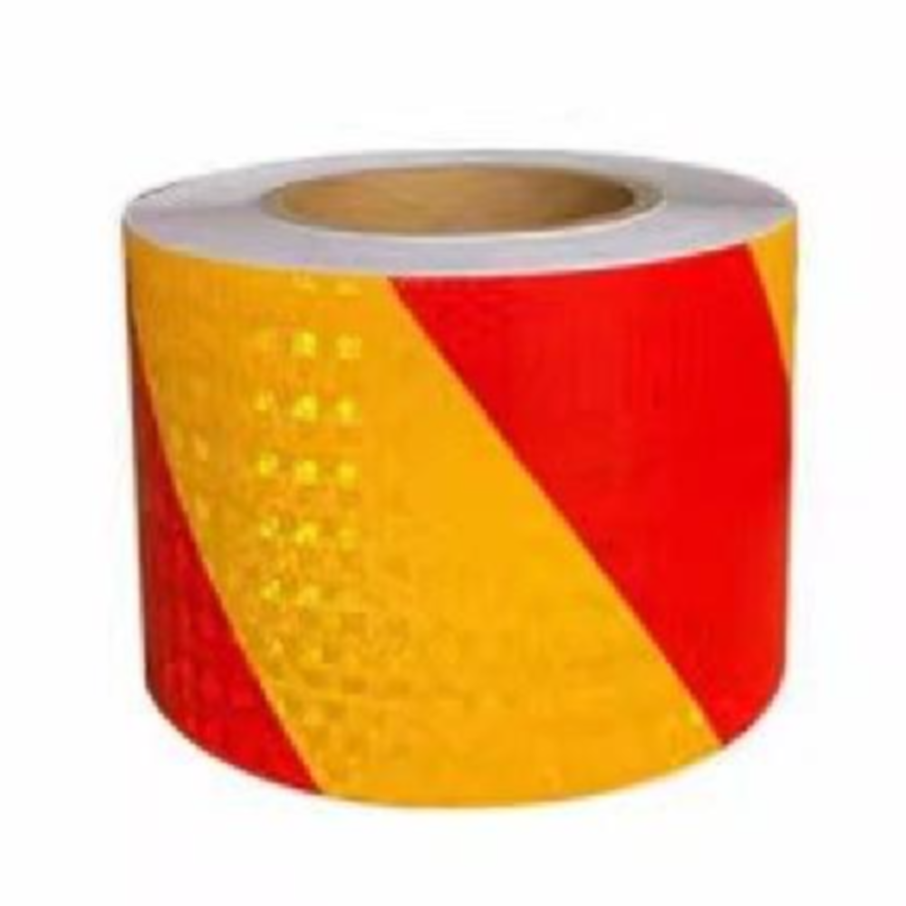 테크툴 황색 적색 사선 안전 반사테이프 10cm x 25m 1롤 16,900원