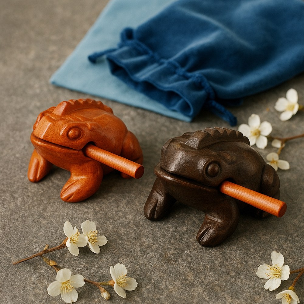 두꺼비목탁 불교굿즈 용품 박람회 마음챙김 개업 집들이선물 액막이, 다크브라운, 1개 24,600원