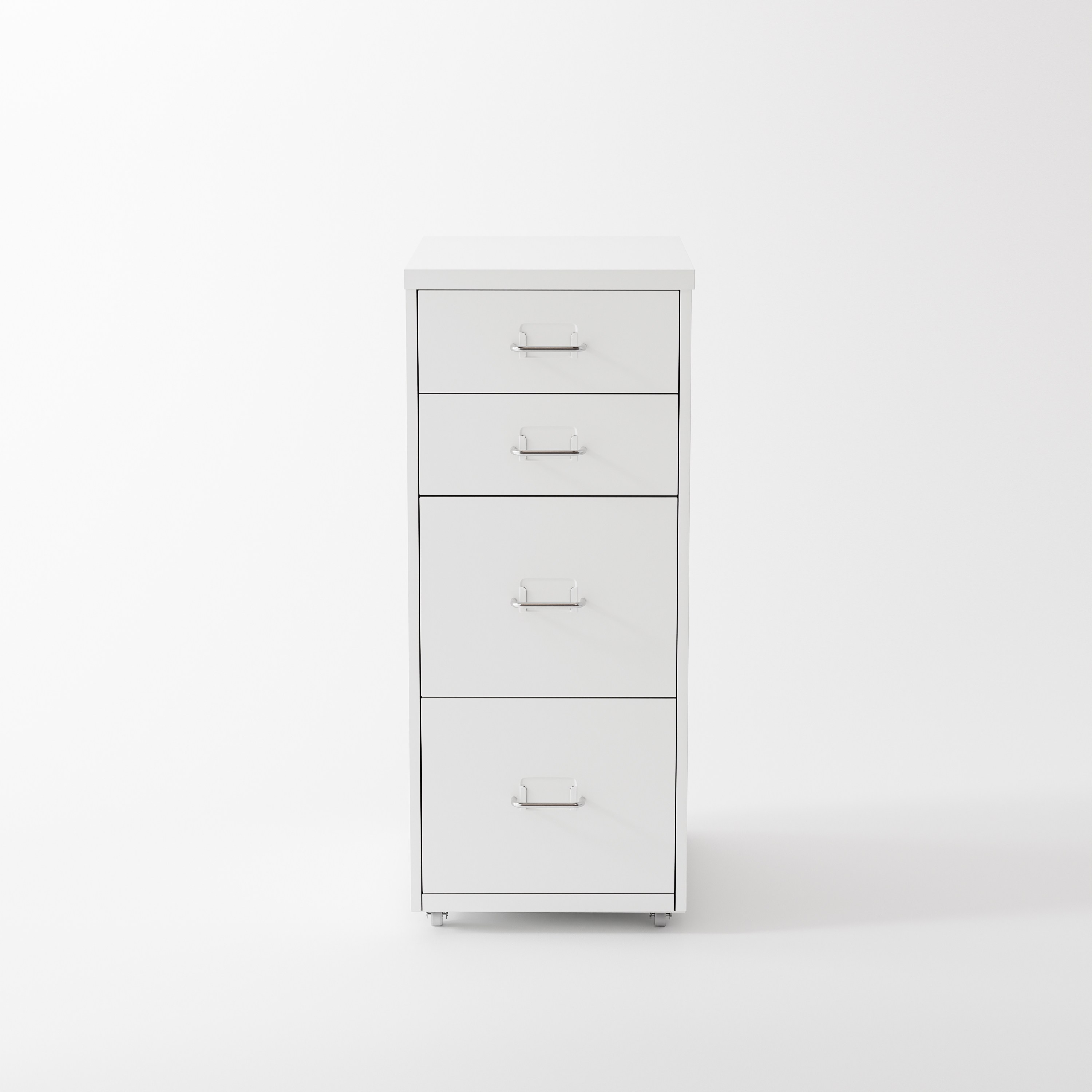 비유가구 Helmers 4개 실버 손잡이 큰 서랍장 수납, 5단, 흰색 56,990원