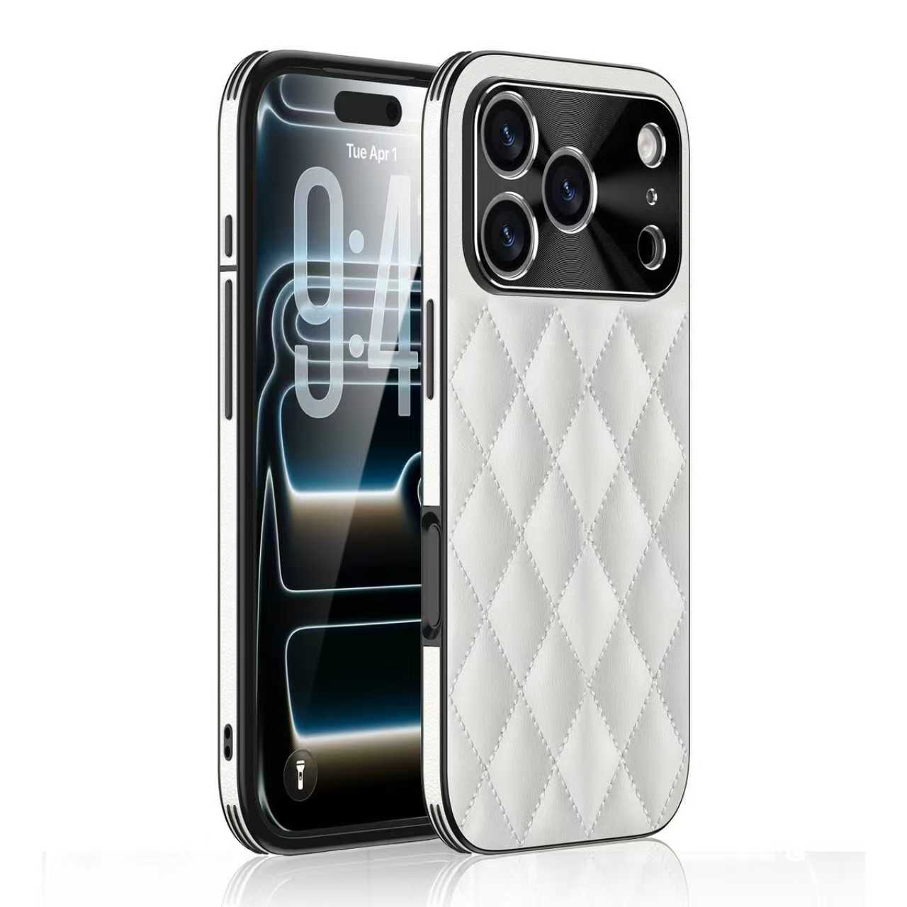 IMCHEN럭셔리 미니멀 가죽 미학 자수 공예 고급 아이폰17 맞춤 양가죽 휴대폰 케이스 38,900원