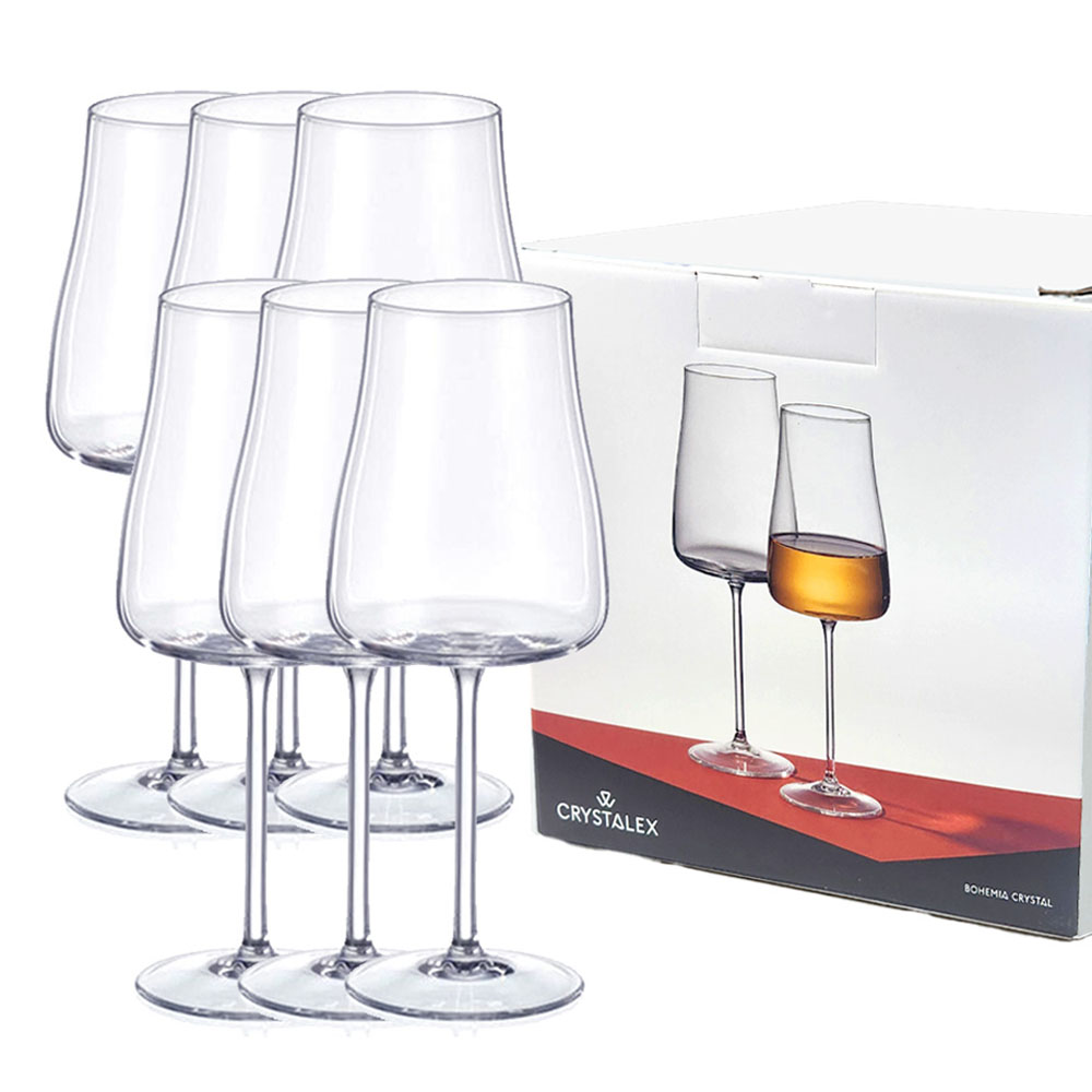 크리스탈렉스 체코 알렉시아 플랫 화이트 와인잔 6p, 1개, 400ml 54,000원