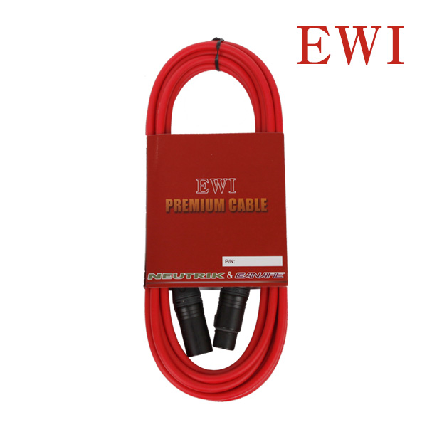 EWI 캐논 암 수 XLR FEMALE XLR MALE 최고급형 마이크 신호 케이블 58,000원
