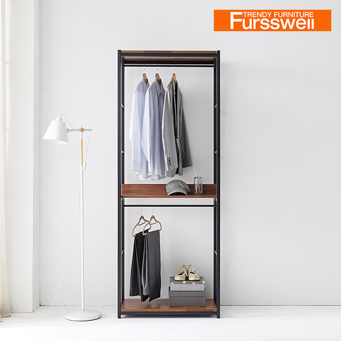 퍼스웰 리몬 드레스룸시스템행거600 2단행거(SG_146), 멀바우 148,000원