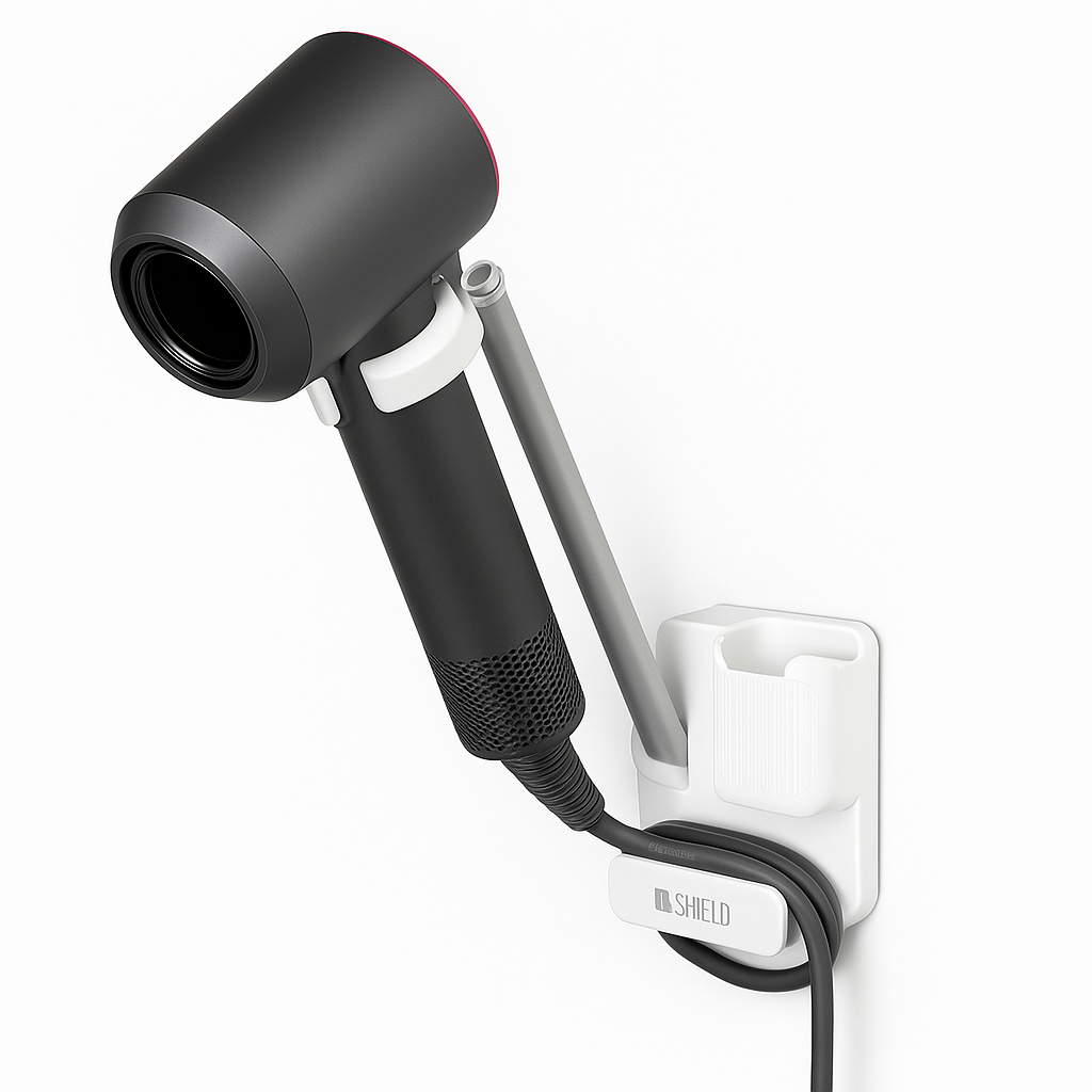 비쉴드 무타공 각도조절 헤어드라이기 거치대 X1, 1개, 화이트 14,550원