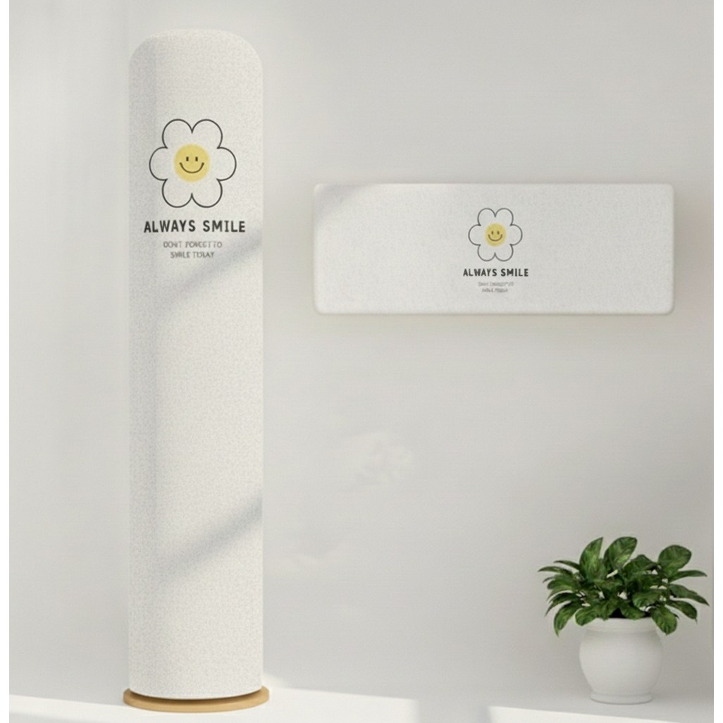 쇼핑원더 벽걸이 스탠드 에어컨 스판 커버 투인원 세트, 03 투인원세트 2in1 스마일 28,900원