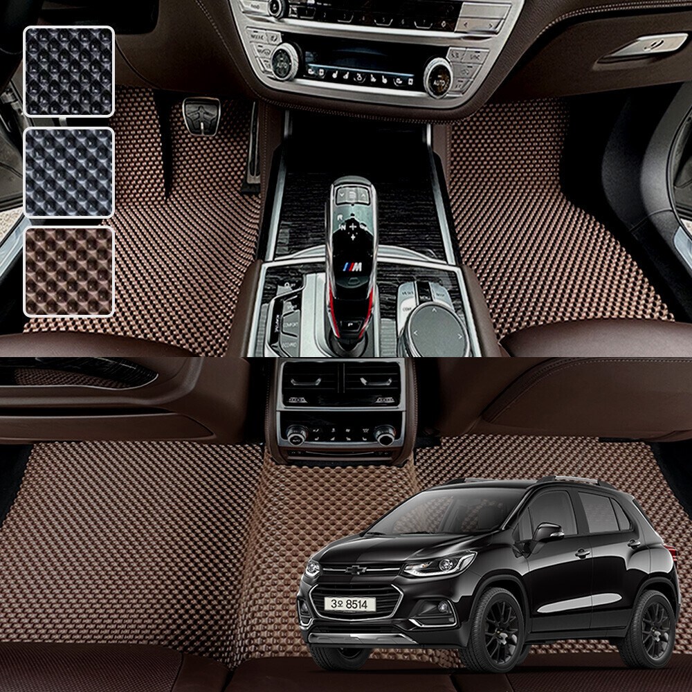 DXSOAUTO 트랙스 전용 3D 엠보싱 차세대 고무매트 1열2열 세트, 블랙, 276_2 트랙스 크로스오버 59,000원