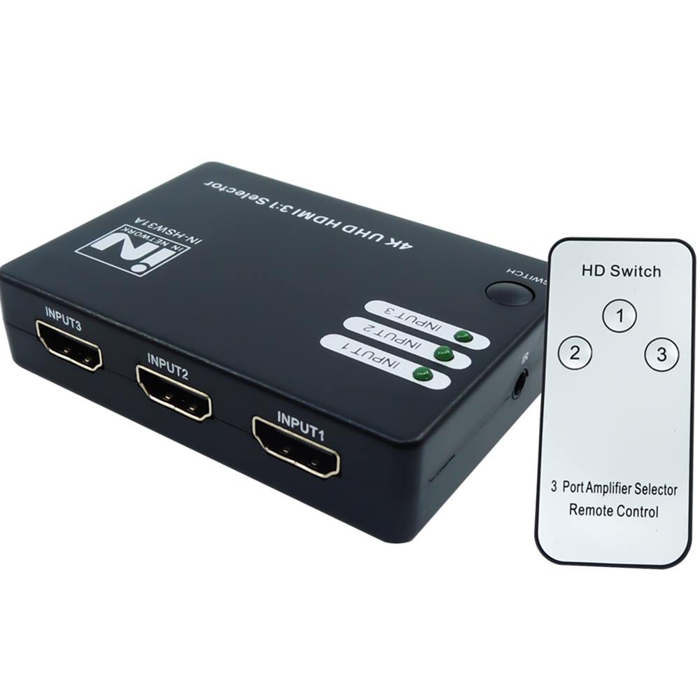 인네트워크 4K HDMI 3:1모니터선택기 IN-HSW31A, 블랙 IN-HSW31A, 1개 5,900원