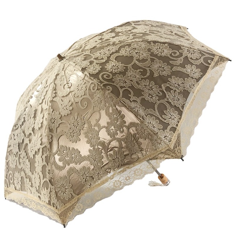 마르벨라 꽃무늬 레이스 자외선차단 양산 암막 우산 겸용 43,900원