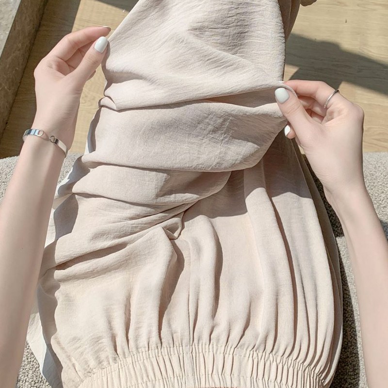 바바 체형커버!! 살랑살랑 여성 와이드 밴딩 팬츠 냉감소재 10,800원