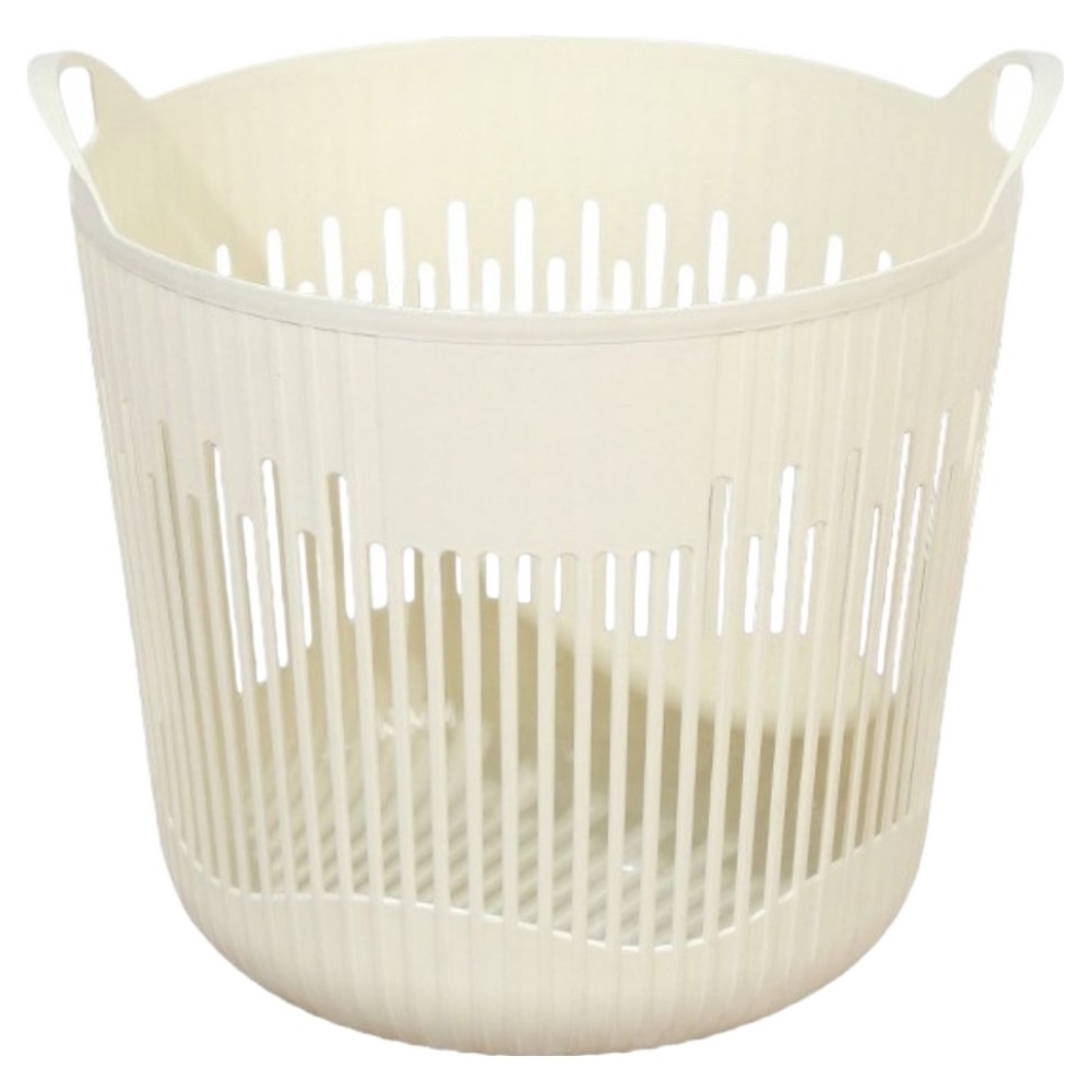 오코로 플라스틱 세탁 빨래바구니, 아이보리 5,000원