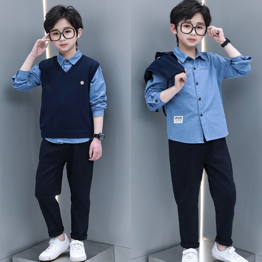 삐삐네옷가게 남아용 입학 졸업 화동 조끼 정장 3종 세트 46,900원