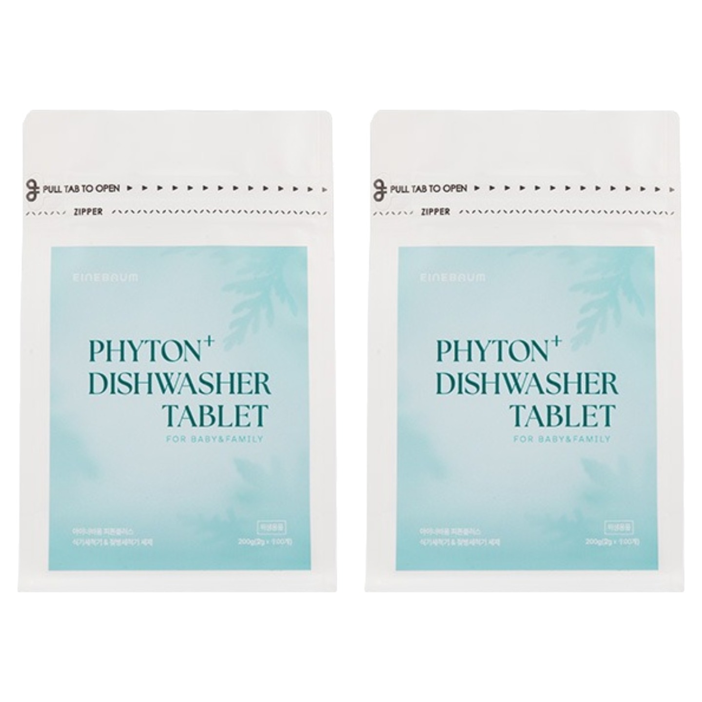 아이너바움 피톤플러스 올인원 식기세척기 젖병세척기 세제 타블렛형, 200g, 2개 27,160원