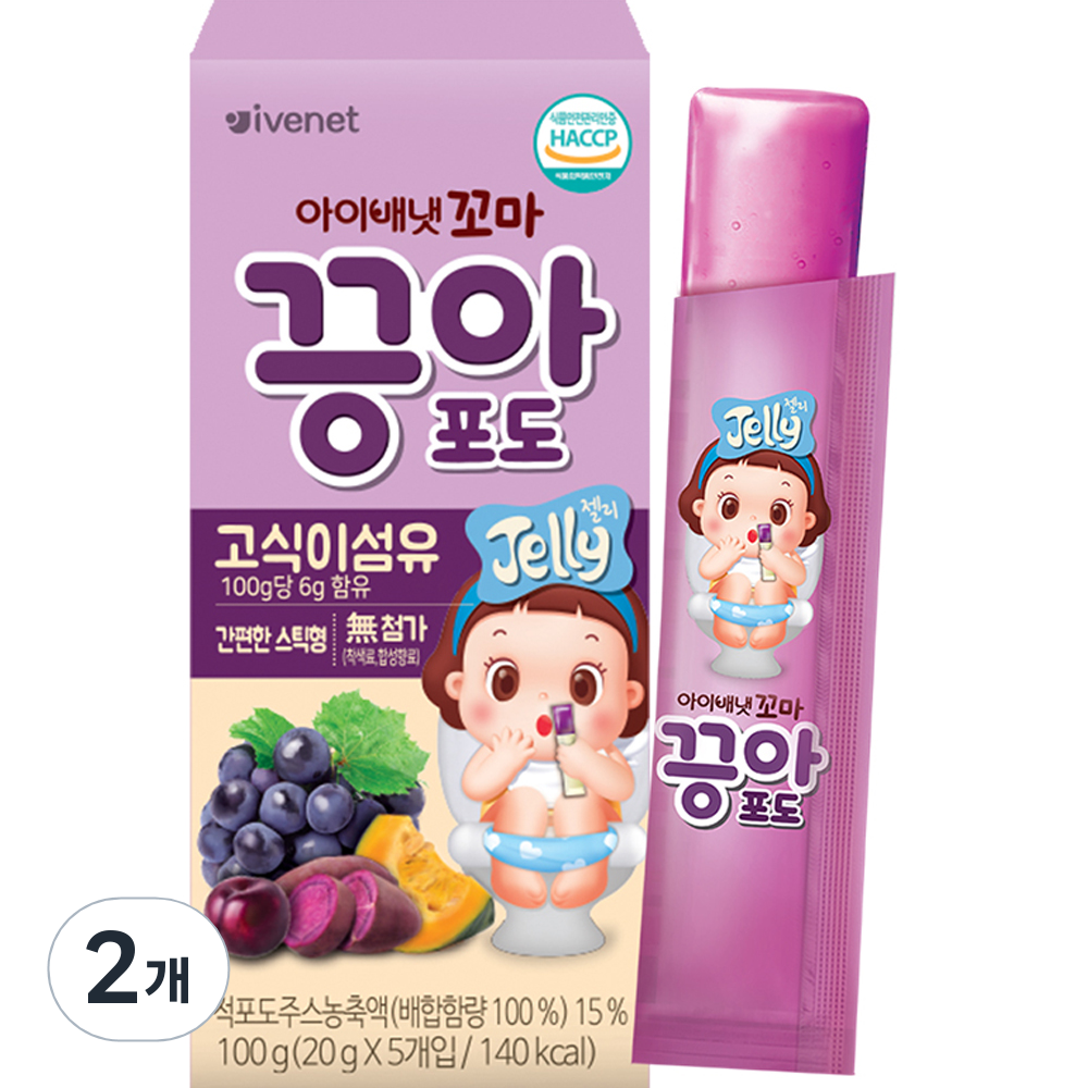 아이배냇 꼬마 끙아젤리 포도 6,600원