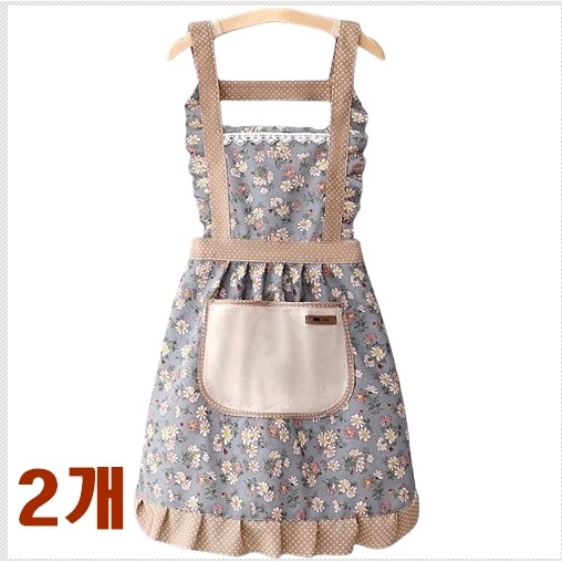 씨오브비 주방 가정용 플라워 레이스 앞치마 14,850원