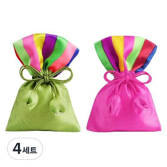 인디케이 색동 비단 복주머니 2종 x 2p 세트 24,000원