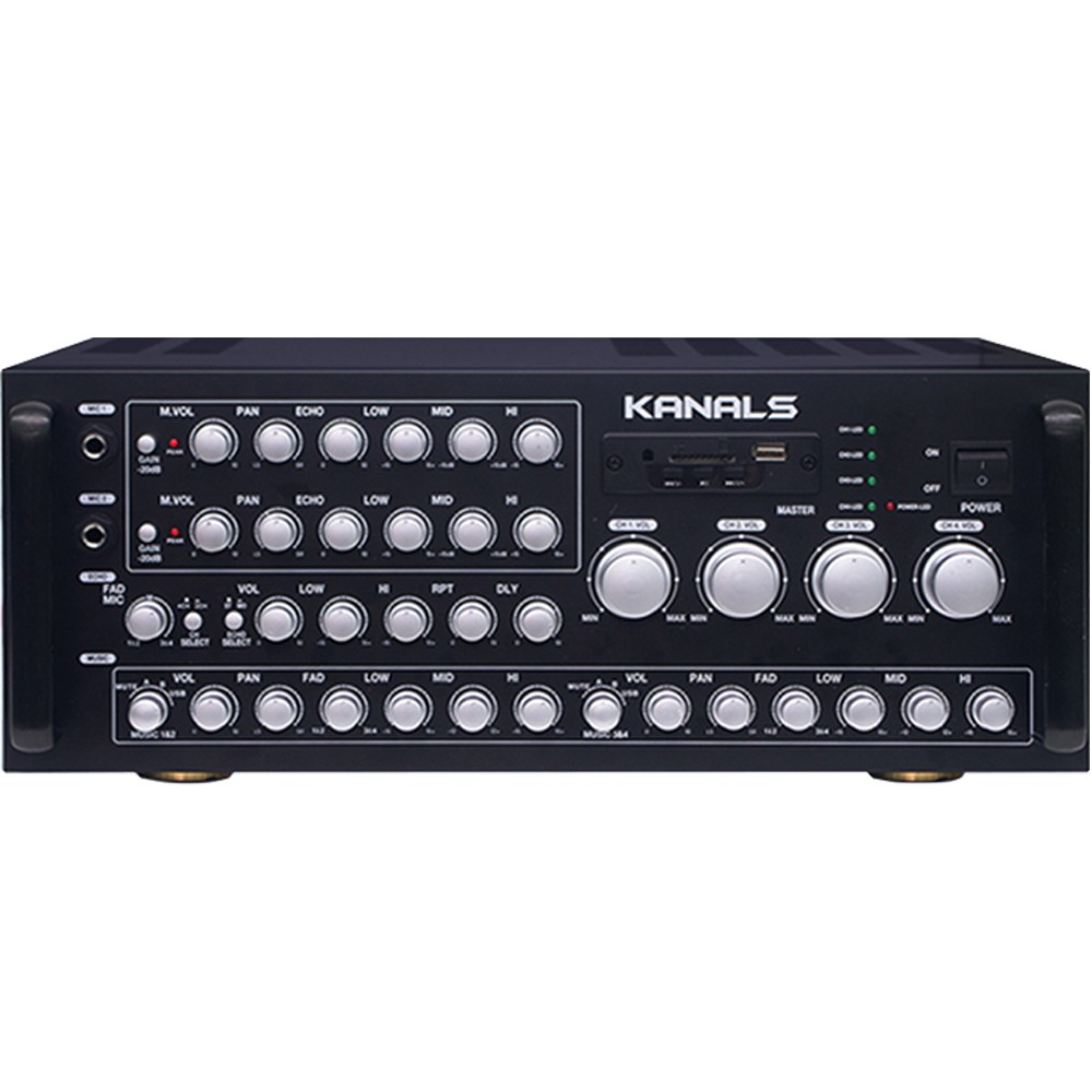 노래방 앰프 800W 4체널 KQ-800 파워믹싱 매장 업소용 블루투스/USB/MP3, 카날스 ETSM 382,200원