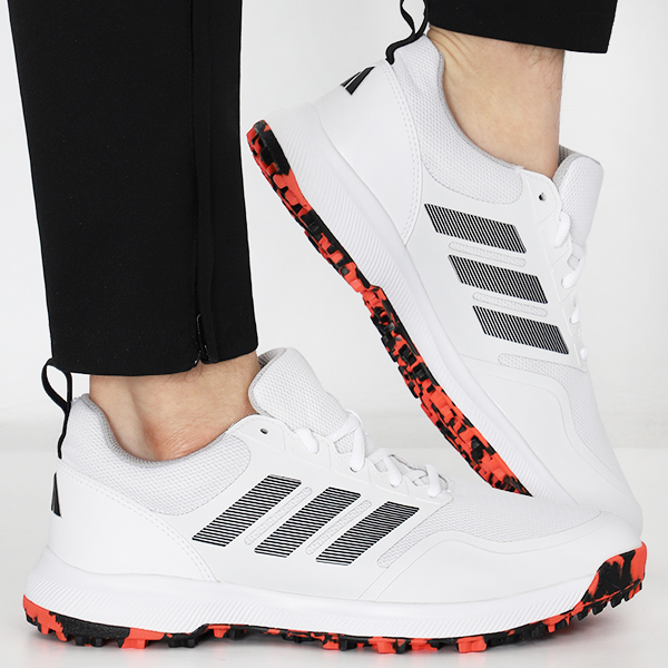 아디다스 남성 골프화 TECH 리스폰스 SL 3 스파이크리스 화이트-그레이 3S 로고 85,000원