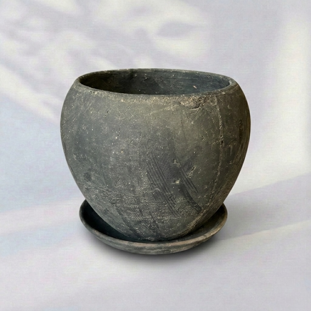 칼라 3색 빈티지 토분 (15cm*16cm), 블랙, 1개 15,900원