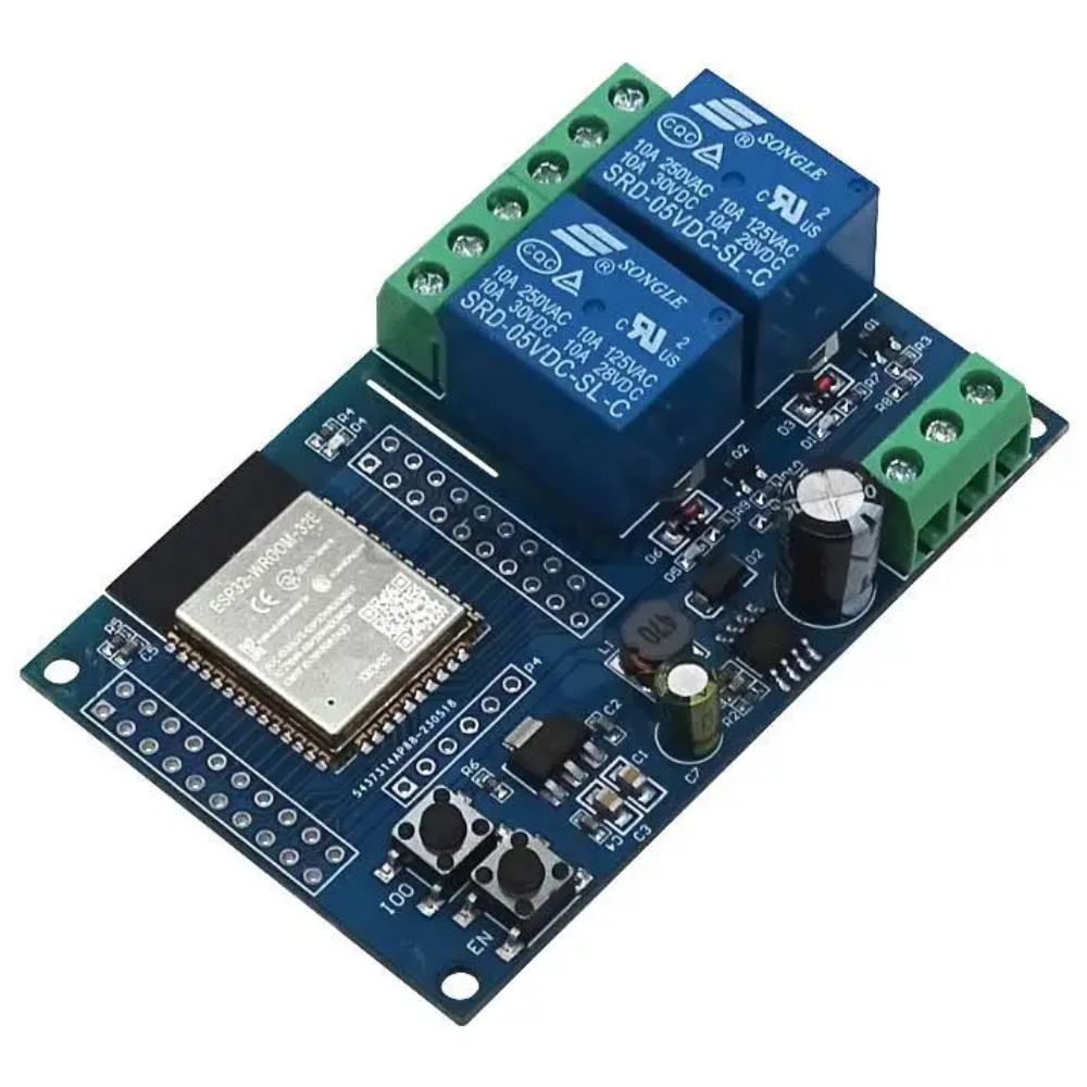 ESP32 홈 IoT 릴레이 모듈 2채널 개발보드, 1개 24,000원