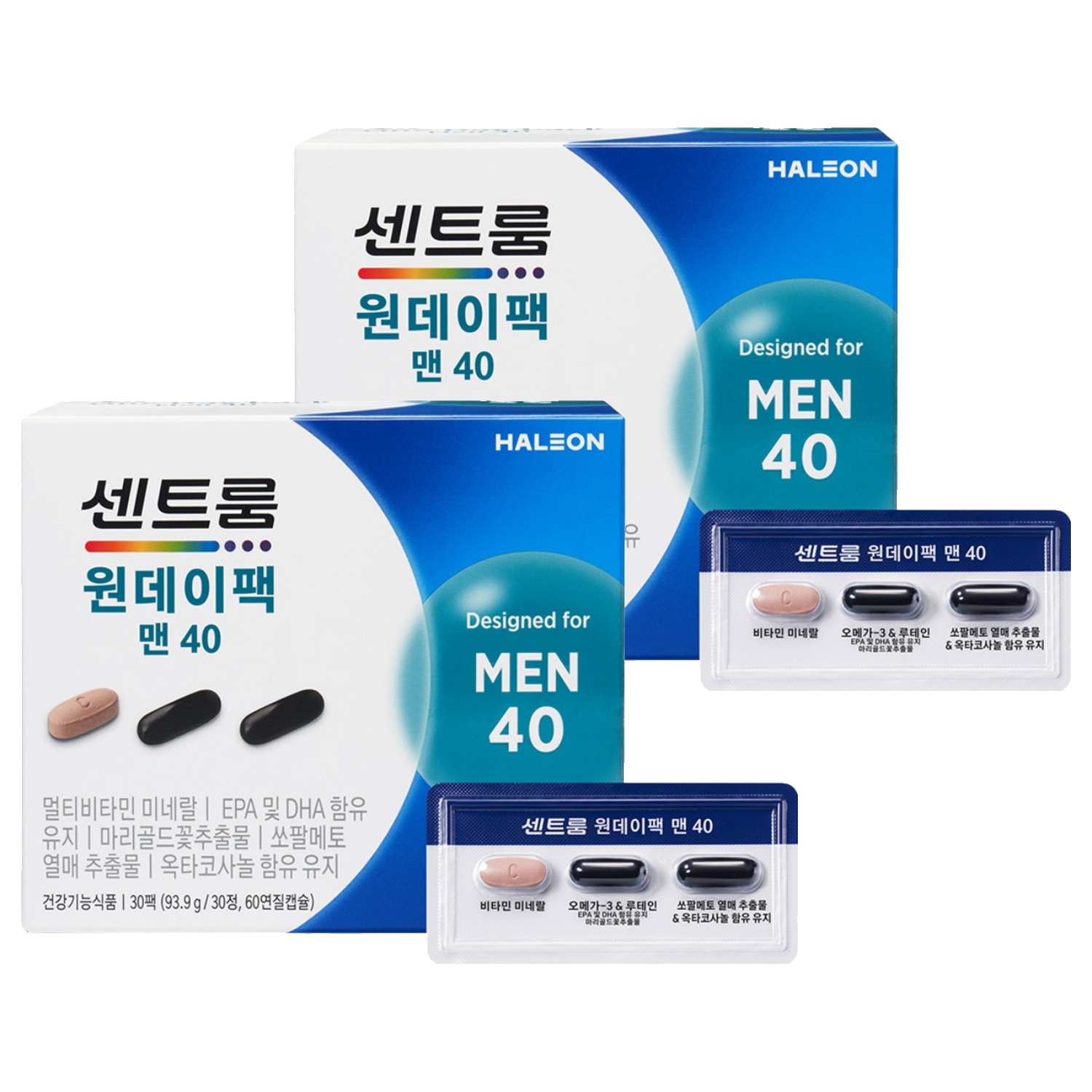 센트룸 원데이팩 맨40, 93.9g, 2개 117,300원