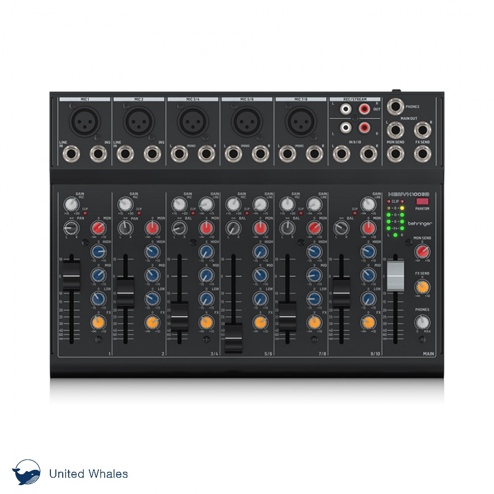 베링거 제닉스 1003B 아날로그 10채널 믹서 소형 이펙터내장 오디오 믹서 [이동식 9V 배터리운용/정품] 191,150원