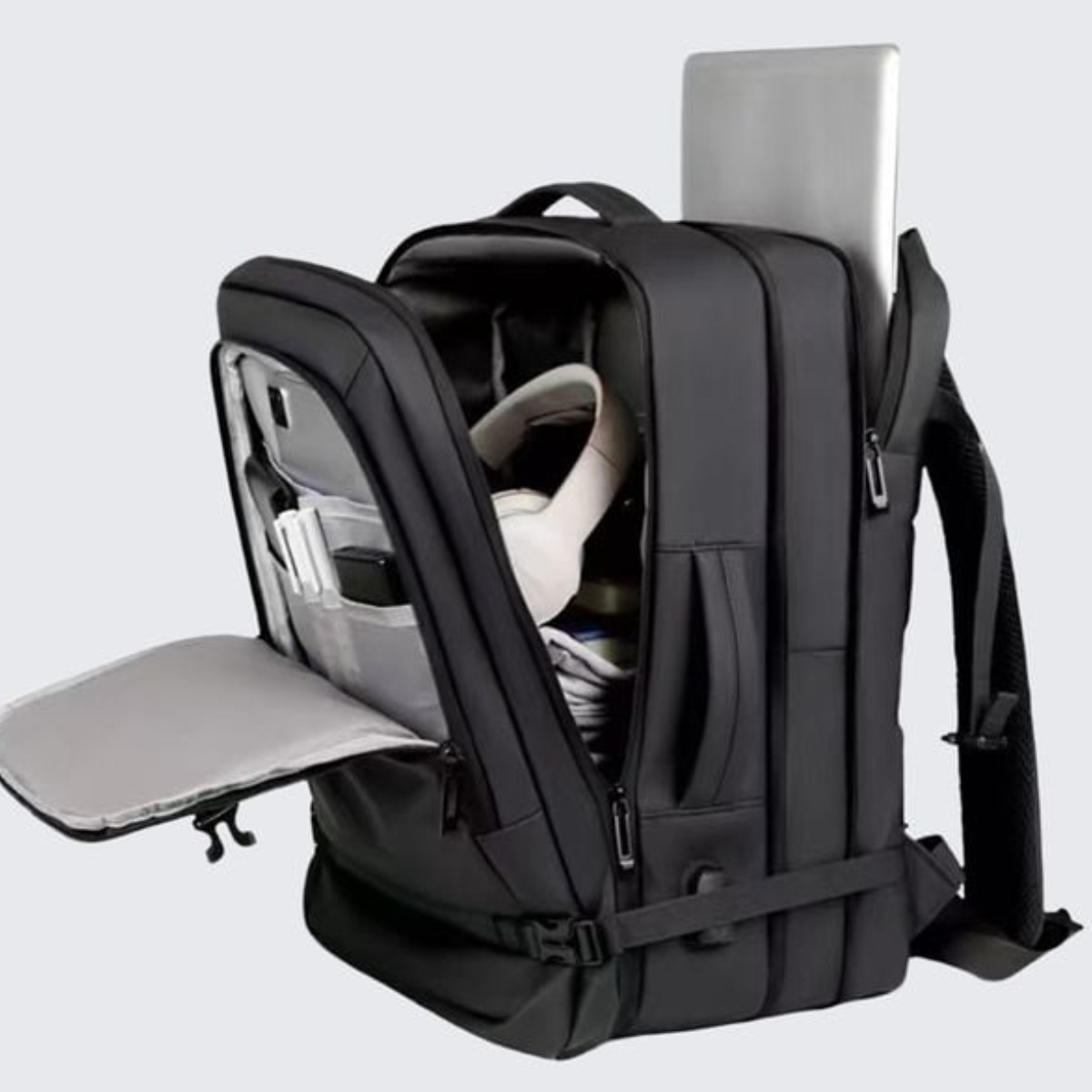 노트북 백팩 기내 여행용 6cm 확장형 대용량 백팩  신학기 어깨가편한백 52,800원