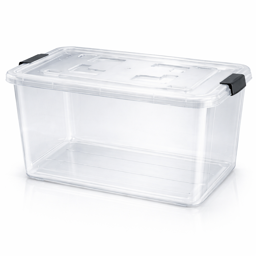 나코 플라스틱 바퀴달린 리빙박스 대용량 특대형 무색, 1개, 투명 9,500원