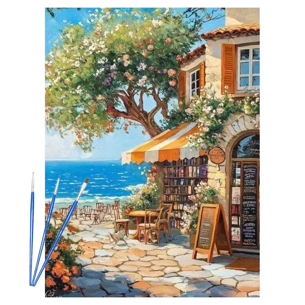 에픽스 마음을 치유하는 유화 풍경 그리기 싱글 캔버스 30 x 40 cm + 페인트 브러쉬 세트 8,900원