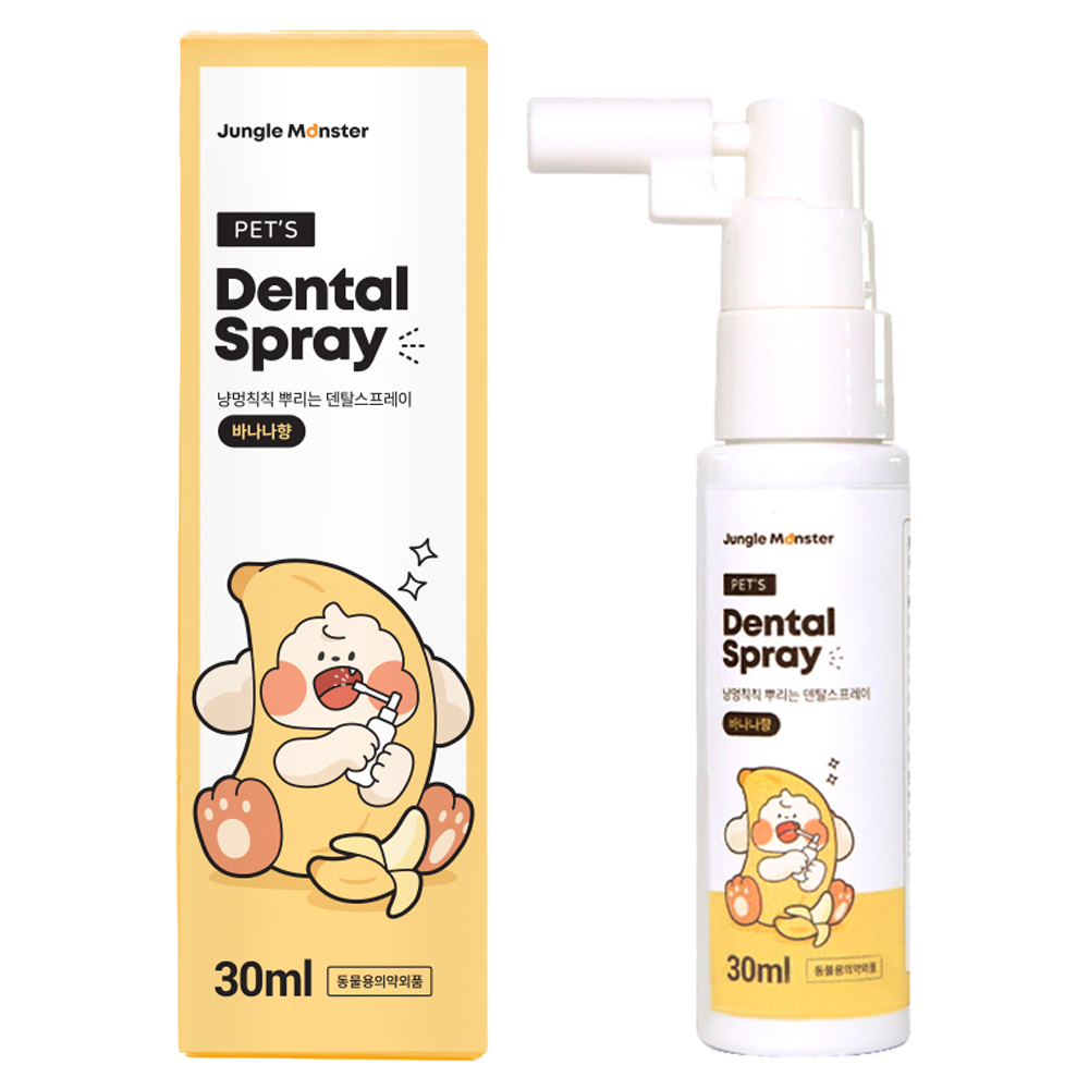 정글몬스터 반려동물 냥멍칙칙 덴탈 스프레이 바나나향, 1개, 30ml 16,900원