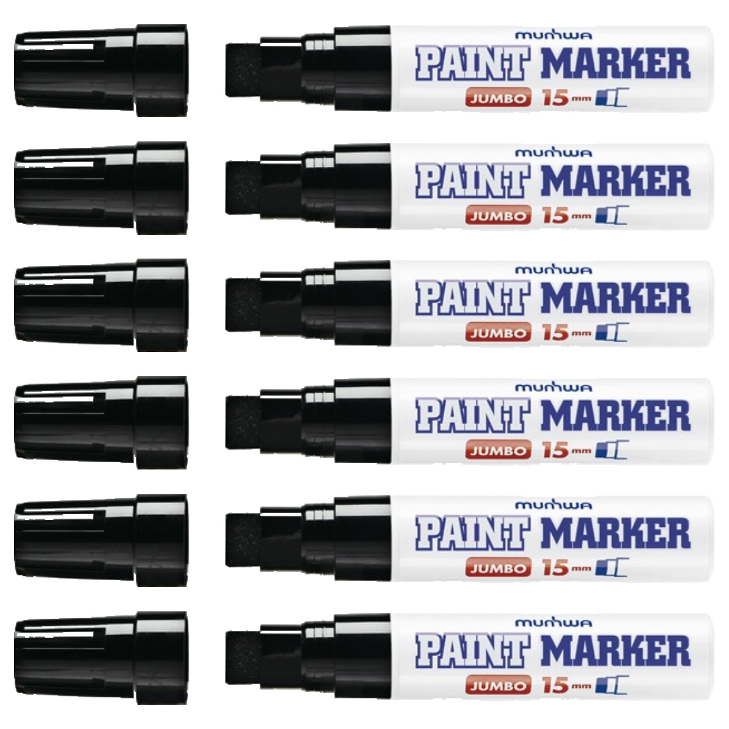 문화연필 점보 페인트 마카 검정 15mm 16,830원