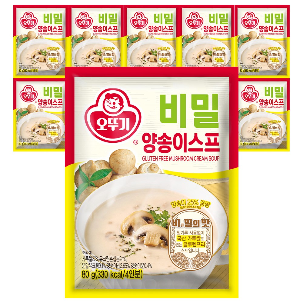 오뚜기 비밀스프 양송이 80g 10개, 10개, 80g 19,500원