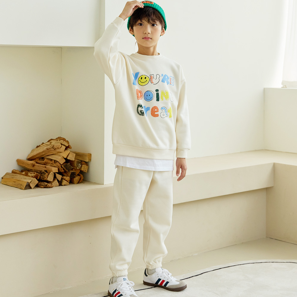 바브키즈 주니어 아동용 유어두잉 기모 상하복 세트 29,900원