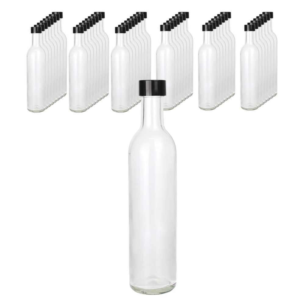 가인글로벌 와인300 투명병 + 스탬핑 숏캡 블랙, 46개, 300ml 47,800원